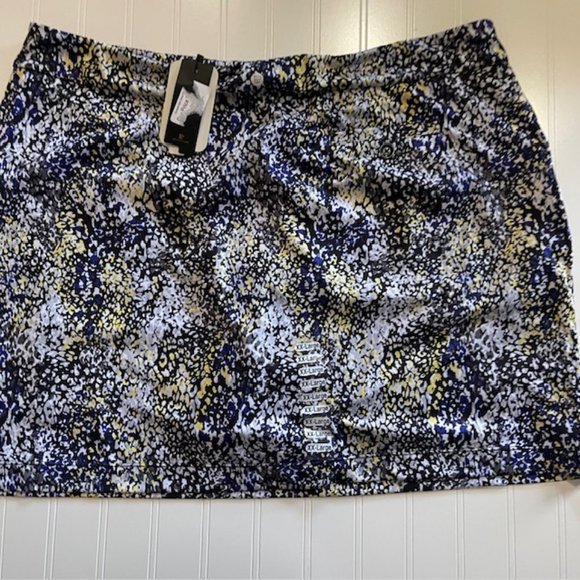 EPNY Tennis Golf Skort XXL EP New York Shorts Skirt Black Mosiac POCKET Layered - Picture 8 of 9